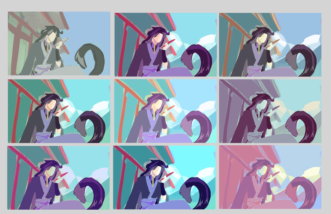 color blocking thumbnails