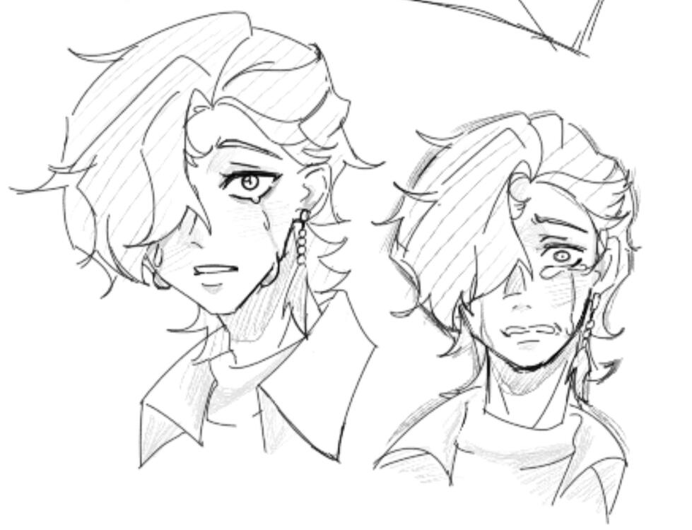 Magma sketch - crying
